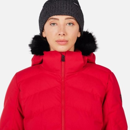 Rossignol W STACI INSULATED JKT-RUBY RED-bunda