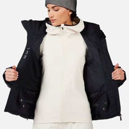 Rossignol W WISPILE RIPSTOP DOWN JKT-BLACK-bunda