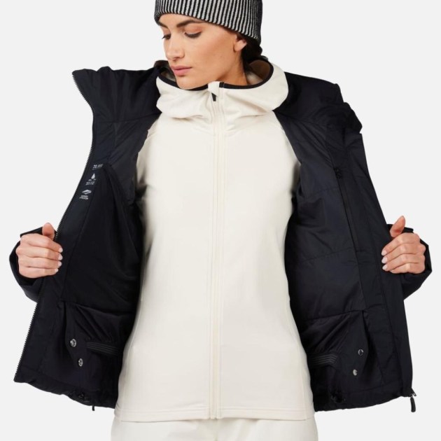 Rossignol W WISPILE RIPSTOP DOWN JKT-BLACK-bunda
