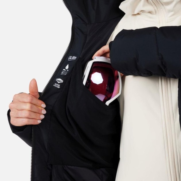 Rossignol W WISPILE RIPSTOP DOWN JKT-BLACK-bunda