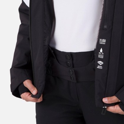 Rossignol W STRAWPILE JKT-BLACK-bunda