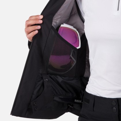 Rossignol W STRAWPILE JKT-BLACK-bunda