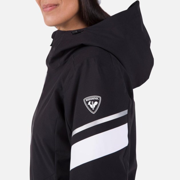 Rossignol W STRAWPILE JKT-BLACK-bunda