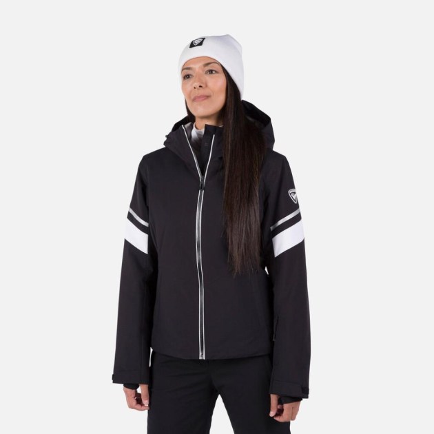 Rossignol W STRAWPILE JKT-BLACK-bunda
