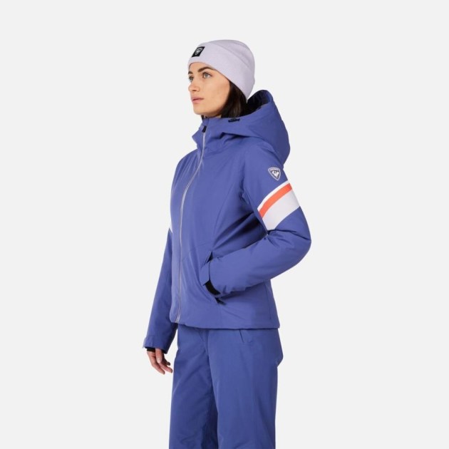 Rossignol W STRAWPILE JKT-FUTURE BLUE-bunda