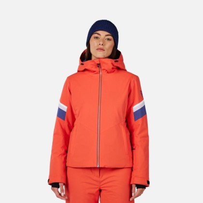 Rossignol W STRAWPILE JKT-ORANGE FLAME-bunda