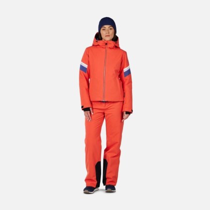 Rossignol W STRAWPILE JKT-ORANGE FLAME-bunda