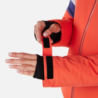 Rossignol W STRAWPILE JKT-ORANGE FLAME-bunda