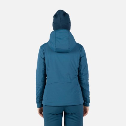 Rossignol W OPSIDE HOODIE IN HEAVY INSUL-DEEP LAKE-bunda