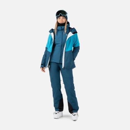 Rossignol W OPSIDE HOODIE IN HEAVY INSUL-DEEP LAKE-bunda