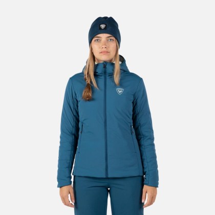 Rossignol W OPSIDE HOODIE IN HEAVY INSUL-DEEP LAKE-bunda