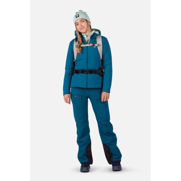 Rossignol W OPSIDE HOODIE IN HEAVY INSUL-DEEP LAKE-bunda