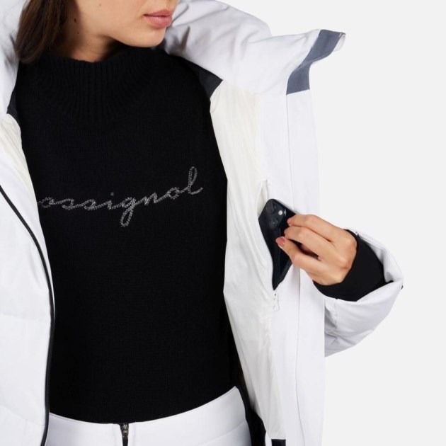 Rossignol W CIASTEL DOWN MIX JKT-WHITE-bunda