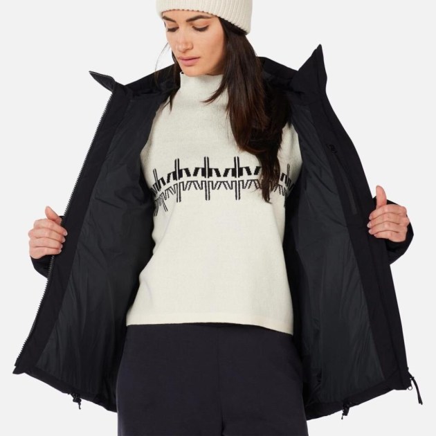 Rossignol W CHAVANETTE DOWN PARKA-BLACK-bunda