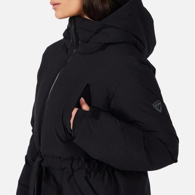 Rossignol W CHAVANETTE DOWN PARKA-BLACK-bunda
