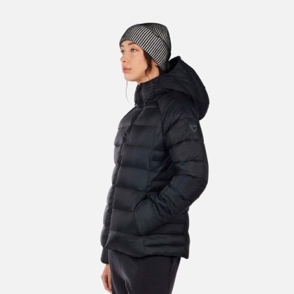 Rossignol W ARETU DOWN HOODIE JKT-BLACK-bunda