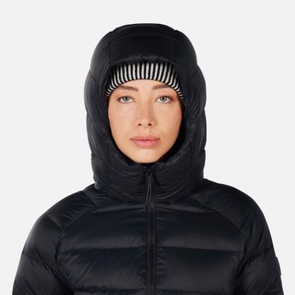 Rossignol W ARETU DOWN HOODIE JKT-BLACK-bunda