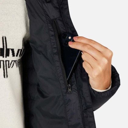 Rossignol W ARETU DOWN HOODIE JKT-BLACK-bunda
