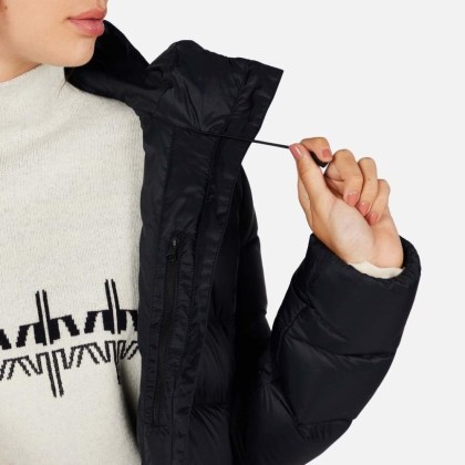 Rossignol W ARETU DOWN HOODIE JKT-BLACK-bunda