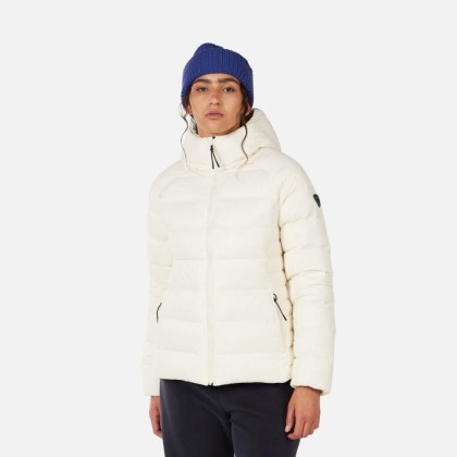 Rossignol W ARETU DOWN HOODIE JKT-NATURE WHITE-bunda