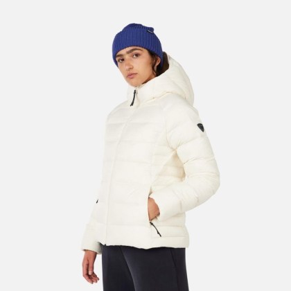 Rossignol W ARETU DOWN HOODIE JKT-NATURE WHITE-bunda