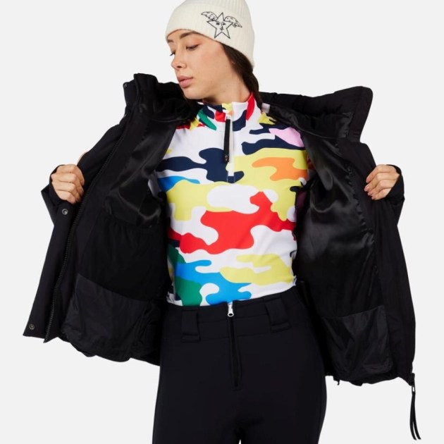 Rossignol W JCC ALLSNOW DOWN JKT-BLACK-bunda