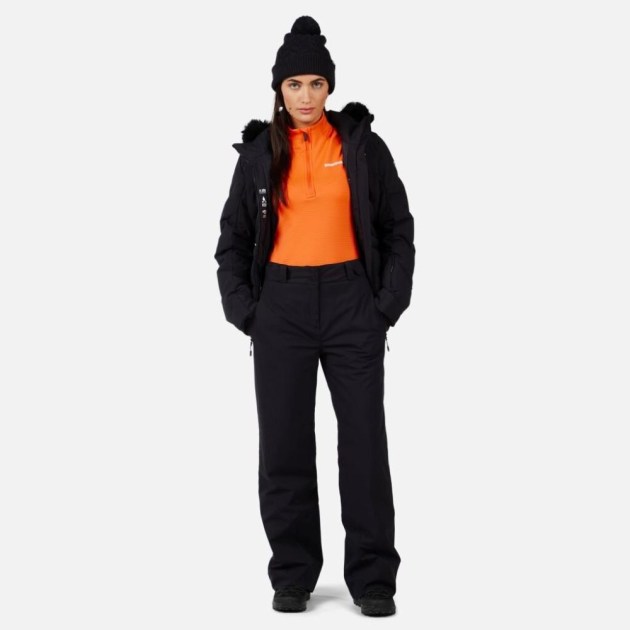 Rossignol W STRAWPILE INSULATED PANT-BLACK-kalhoty