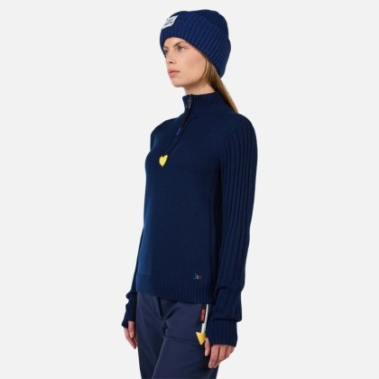 Rossignol W JCC MERIB HZ-COSMIC BLUE-svetr