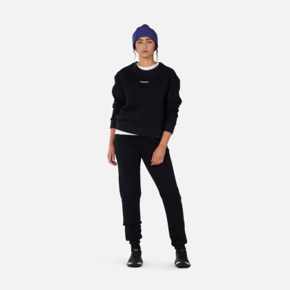 Rossignol W PRESSET CN RELAX SWEATSHIRT-BLACK-mikina