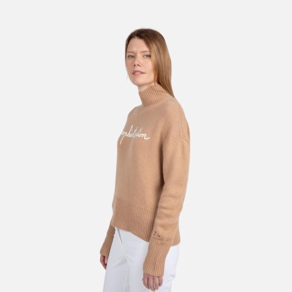 Rossignol W JCC LOUNGE PULL-BEIGE MOUNTAIN-svetr
