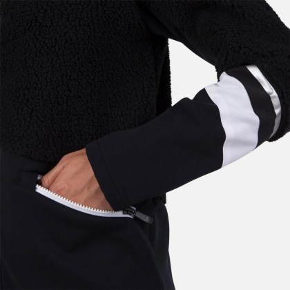 Rossignol W WISPILE FLEECE FZH-BLACK-mikina