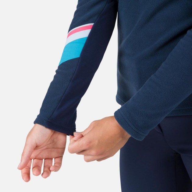 Rossignol W STRAWPILE FLEECE HZ-DARK NAVY-mikina