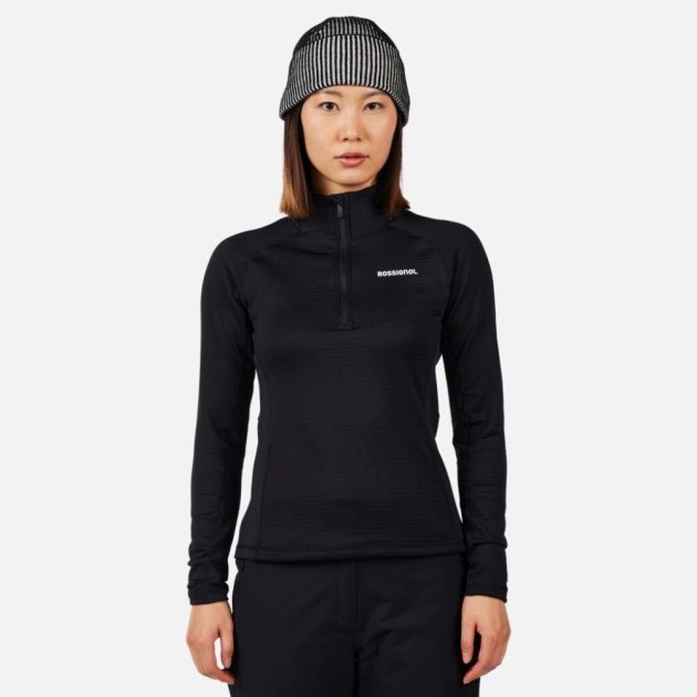 Rossignol W BLACKSIDE MIX HZ FLEECE-BLACK-mikina