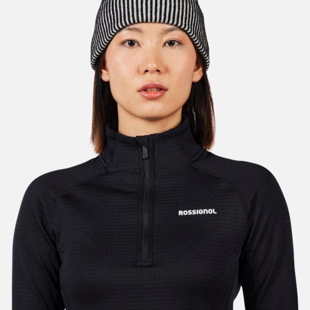 Rossignol W BLACKSIDE MIX HZ FLEECE-BLACK-mikina