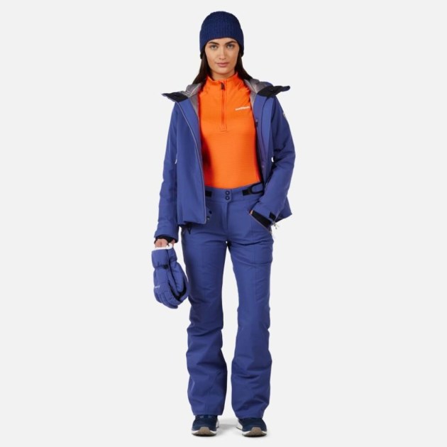 Rossignol W BLACKSIDE MIX HZ FLEECE-ORANGE FLAME-mikina