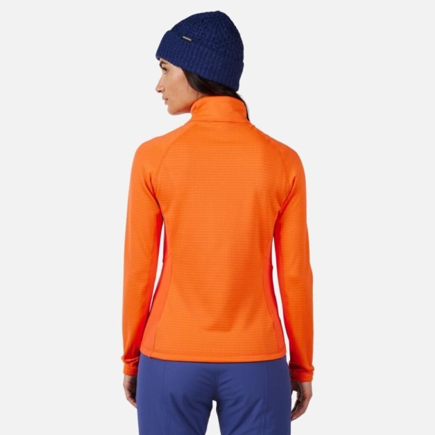 Rossignol W BLACKSIDE MIX HZ FLEECE-ORANGE FLAME-mikina