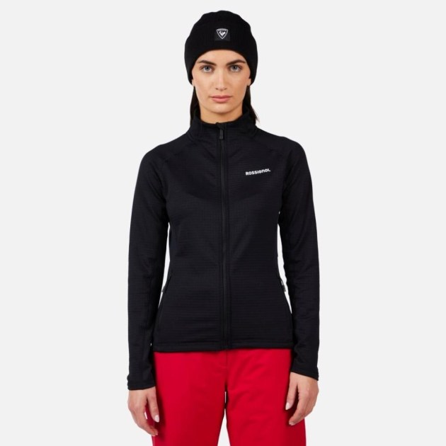 Rossignol W BLACKSIDE MIX FZ FLEECE-BLACK-mikina
