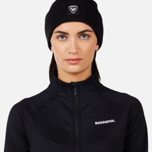Rossignol W BLACKSIDE MIX FZ FLEECE-BLACK-mikina