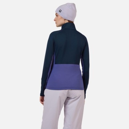 Rossignol W BLACKSIDE MIX FZ FLEECE-FUTURE BLUE-mikina