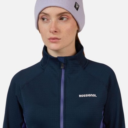 Rossignol W BLACKSIDE MIX FZ FLEECE-FUTURE BLUE-mikina