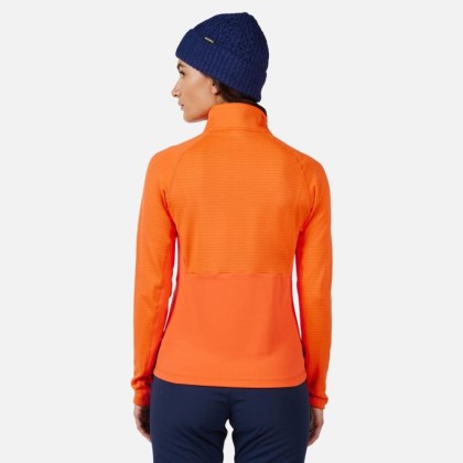 Rossignol W BLACKSIDE MIX FZ FLEECE-ORANGE FLAME-mikina