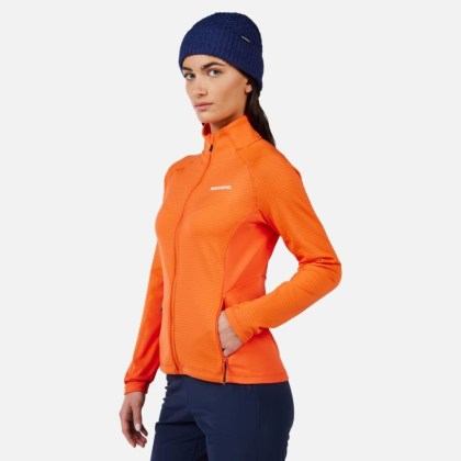 Rossignol W BLACKSIDE MIX FZ FLEECE-ORANGE FLAME-mikina