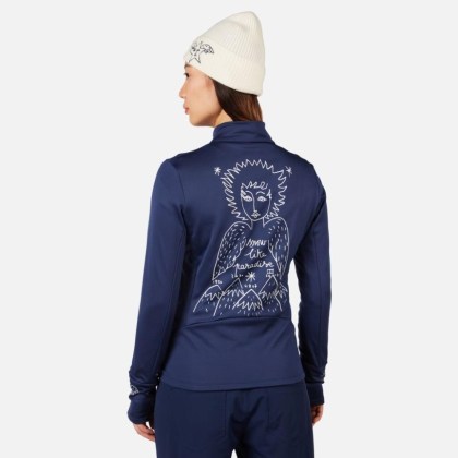 Rossignol W JCC CLIMI JKT-COSMIC BLUE-mikina