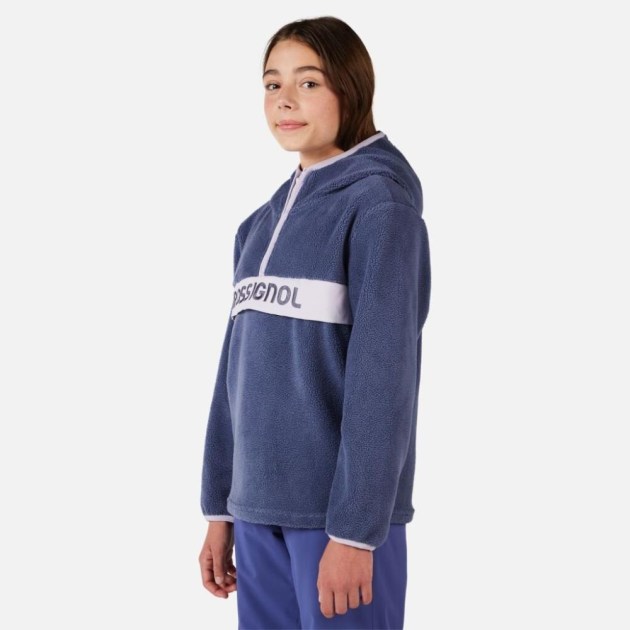 Rossignol JR ALLTRACK ANORAK FLEECE-TRUE NIGHT BLUE-mikina