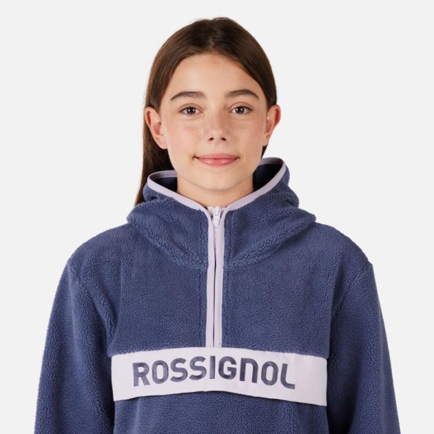 Rossignol JR ALLTRACK ANORAK FLEECE-TRUE NIGHT BLUE-mikina
