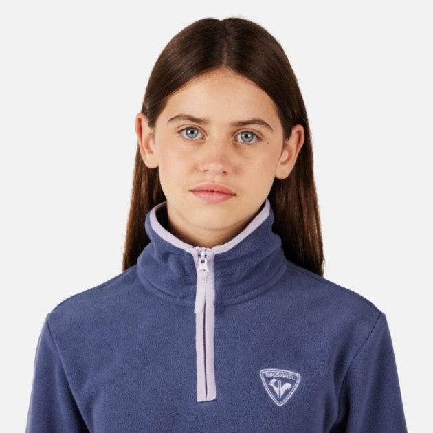 Rossignol JR STRAWPILE FLEECE HZ-TRUE NIGHT BLUE-mikina