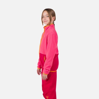 Rossignol JR STRAWPILE FLEECE FZ-TEA ROSE-mikina