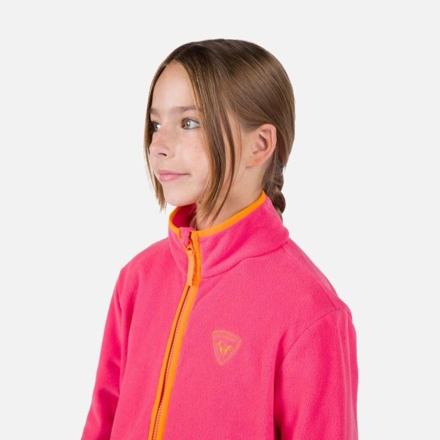 Rossignol JR STRAWPILE FLEECE FZ-TEA ROSE-mikina