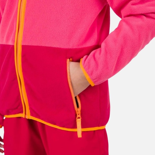 Rossignol JR STRAWPILE FLEECE FZ-TEA ROSE-mikina