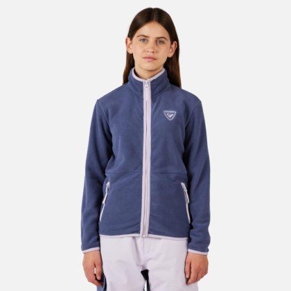 Rossignol JR STRAWPILE FLEECE FZ-TRUE NIGHT BLUE-mikina